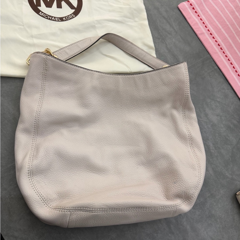 Michael Kors Soft Beige Hobo Bag